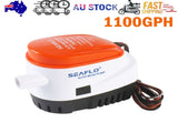 SEAFLO 12V 1100GPH Automatic Bilge Pump Marine Boat Auto Submersible Pump V201-QHGMMOREONE026