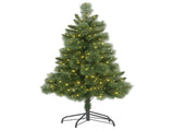 Christabelle 1.2m Christmas Tree Cashmere Pine 4ft Pre-Lit LED Lights CMT-LED-NPB-4FT