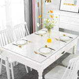 2mm Thick Clear Table Cover Protector 36 x 60 Inch, Plastic Table Cover Rectangle, PVC Clear Table V1258-DP02-C-1460