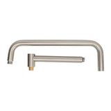Shower Head Extension with Flange S Shape Shower Arm Wall Mount Rotatable Stainless Steel Shower V1294-YM0710-3112230074213