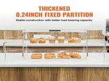 Pastry Display Case, 2-Tier Commercial Countertop Bakery Display Case, Acrylic Display Box with Rear V952-YKLMBZSJYKL2HBKHNV0
