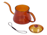 Coffee Kettle Glass Coffee Pot 600ML Coffee Drip Kettle Long Nozzle Kettle for Home KitchenCoffee V1294-YM0714-3118210257813