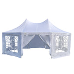 Wallaroo 6x4.5m Wedding Gazebo Marquee with Sidewalls GAZ-WED-6X45-WH