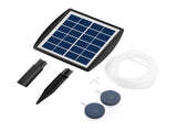 6V 2W Plug-in Solar Pump with 8.2ft Pipe 2 Air Bubble Stones Fish Tankator Aquarium V1294-YM0901-YM18620ZYB001