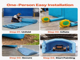 Inflatable Paint Booth, 10 x 6 x 4 m, Inflatable Spray Booth with 950W and 1100W Blowers and Air V952-CQSPQF332013DWJNH001V3