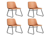 Levede 4x Dining Chairs Kitchen Table CH1111-2-BRX2