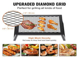 Folding Campfire Grill Portable Camping Fire Pit Steel Outdoor BBQ Picnic V952-ZDYYKJZDG18120J5TV0