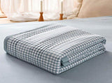 Summer Cooler Comforter, Soft and Airy Lightweight Quilt, Breathable Cotton and Polyester Blend, V1369-AZ3-W-10113