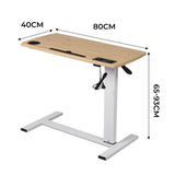 Levede Standing Desk Height Adjustable Oak DT2003-OA