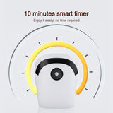 White Portable Electric Hand Massager - USB-C Rechargeable, Airbag Compression, Graphene 42&degC V888-ELOSUNG49959