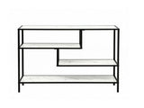 Artiss Console Table Entryway Hallway Marble Effect 4-Tier Storage Shelves White FUR-AC-CST-01-MBWH