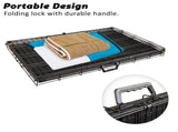 Wire Dog Cage Crate 24in with Tray Cushion Mat BLUE Cover Combo V274-PET-WCCVCU24-BU