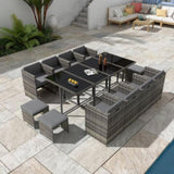 Bali 13PC Outdoor Dining Set-Grey V264-OTF-502S-LGR