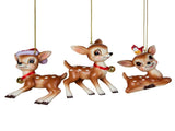 Christabelle 3 Reindeer Christmas Ornaments Assorted Cute Novelty Figures 9cm Xmas Tree Decorat 112_SHD2004