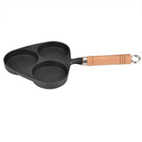 3 Mold Cast Iron Omelette Egg Burger Fried Egg Pot Pancake Pan V1294-YM0727-JY15709