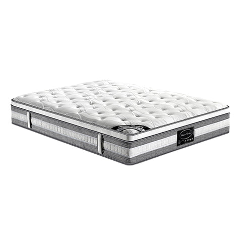 Mattress Euro Top Single Size Pocket Spring Coil with Knitted Fabric Medium Firm 34cm Thick V43-MAT-PET-S