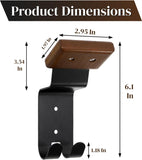 4 Pack Motorcycle Helmet Wall Mount, Helmets Holder with Double Key Hook, Hanger Gear Rack for Bike V1259-DP01-A-1027