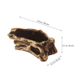 Light Brown Cement Flowerpot Creative Wood Grain Stump for Plants V1369-AZ3-W-18347
