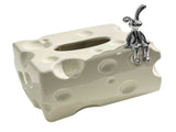 Tissue Box Cover Ceramic Rectangular Stylish Elegant Decorative Napkin Box Holder for Desktop Coffee V1294-YM0710-3117230216911