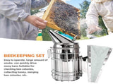 110 Beekeeping Equipment Tool Bee Smoker Brush Fork Hive Tool Bee Catcher Marker V201-W12466558