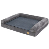 Medium Orthopedic Dog Bed with Bolster Comfort Mattress V767-P-XD178-M