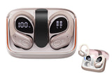 5.4 Bluetooth Earphones Wireless Earbuds Stereo Deep Bass Over Open-Ear Earphones-Rose Red V1263-JX-7541