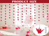 10 Pcs Paper Crane Hanging Garlands Premade Origami Cranes on String Kit Folded Bird Streamers for V1259-DP01-A-4836