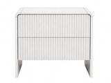 Artiss Bedside Table 2 Drawers - Beige FUR-U-BS-06-BG