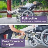 EQUIPMED Power Electric Wheelchair, XL Wide Bariatric Chair Seat, Long Range, Airline Approved, V219-HELWLCEQPKK5A