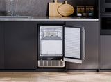Undercounter Built-in Ice Maker, 80 Lbs/Day Under Counter Ice Maker Machine with Reversible Door V952-SNQRSZBJ80LBQY0EFV3