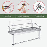 JWDX Rack Clearance! with Shelf Basket Holder Wall Towel for Kitchenbathroom Storage Paper Adhesive V1189-LWWAL-20260325-03041