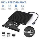 External DVD Drive,USB 3.0 Type-C CD DVD /-RW Optical Drive USB C Burner Slim CD/DVD ROM Rewriter V1369-AZ3-W-22112