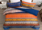 Stripe Aveline Marigold Quilt / Doona / Duvet Cover set V745-AQ082104Q3