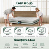 20cm Giselle Mattress Single Green Tea Mattresses MATTRESS-B-MINT-20-S