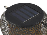 2pcs Outdoor Solar Lanterns IP65 Waterproof Solar Wrought Iron Lamp Decorative Garden V1294-YM0901-3119240006111
