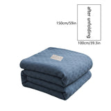 59x39" 100% Cottons Blanket, Soft and Breathable Bed Blanket, Multi-functional Bed Blanket for All V1189-WXFWAL-20260319-00932