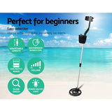 Metal Detector 180MM Deep Sensitive Waterproof Treasure Hunter Gold Digger Black MDETECTOR-C-GC1066