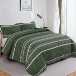 Elegant Quilted Bedspread and Pillowcases Set: Perfect for a Luxe Bedroom Feel - Queen size V745-MAC090443Q13U