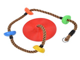 Disc Swing Seat Climbing Rope Colorful High Strength for Kids Children Indoors Outdoors V1294-YM0714-3116210074311