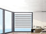 Marlow Blackout Zebra Roller Blind Curtains 90x210 Grey CD1015-90X210-GY
