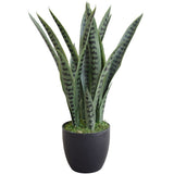 Artificial Snake Plant UV Resistant 60cm V77-1009514