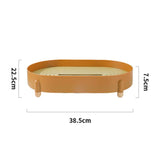 Tea Tray Simple Double Layer Pure Color Uniform Draining Holes Detachable Design Plastic Tea Tray V1294-YM0716-3118220141412