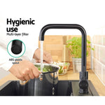 Cefito Kitchen Mixer Tap Mixer Rectangle Sink Faucet Basin Laundry Black TAP-A-82H33-BK