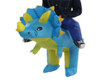Inflatable Dinosaur Costume Halloween Cosplay Costume Party Riding Triangle Dinosaur Inflatable Doll V1294-YM0521-3115230019613