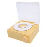 Record Player Bluetooth Speaker ABS Cute Portable Wireless Turntable Speaker Alarm Clock for Home V1294-YM0901-3115240080111