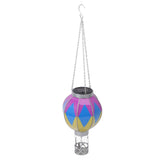 Hot Air Balloon Solar Lantern Iron Portable Hanging Outdoor Decorative Lantern Lamp for Patio Garden V1294-YM0901-3111240202611