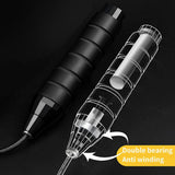 Tangle-Free Speed Jump Rope, Adjustable Steel Bearing Skipping Rope, Lightweight Fitness Workout V1369-AZ3-W-15189