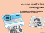 Kids Instant Print Camera - Creative Drawing & Photo Fun with Thermal Printing V888-ELOSUNG35307