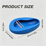 Thick Stable Reusable Bedpan for Home Use, for Elderly Women, Men Bedridden Patients, Durable V1366-AZ2-W-23935