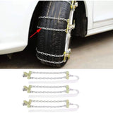 Tire Anti-Skid Chain, 3 pcs Steel Anti-Skid Chain For Car Snow Mud Chain V1188-MS-227-2457